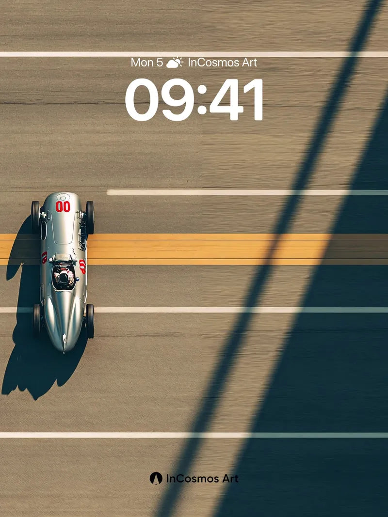 Steel Mirage Wallpaper with Racing Shadow