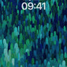 Emerald Rainfall Wallpaper with Textured Depth wallpaper for iPhone, iPad & Mac