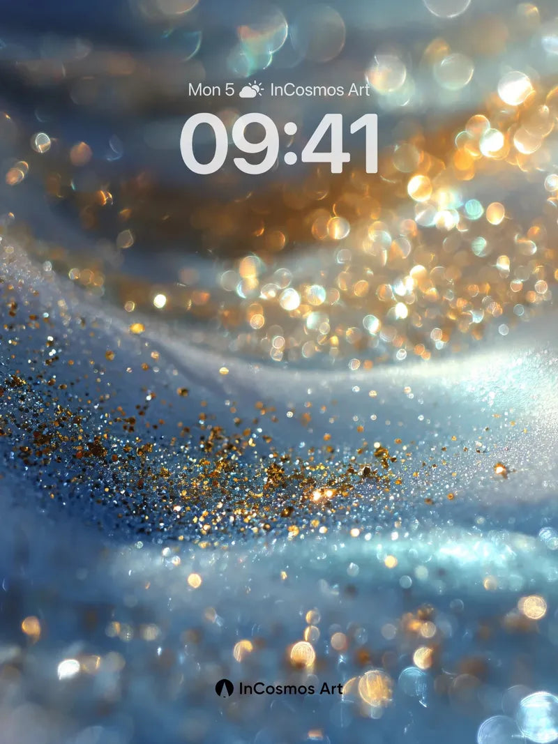 Golden Hush Wallpaper with Liquid Light