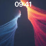 Ethereal Duet Wallpaper with Particle Light wallpaper for iPhone, iPad & Mac