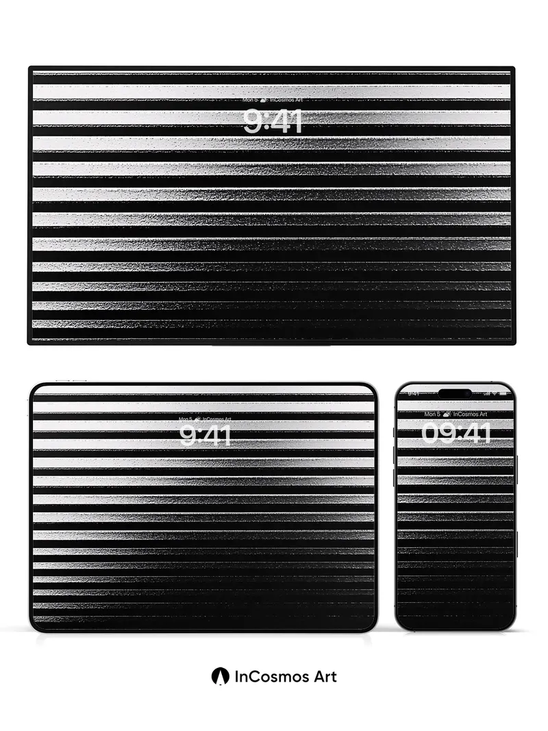 Silent Steel Wallpaper with Light's Fingers