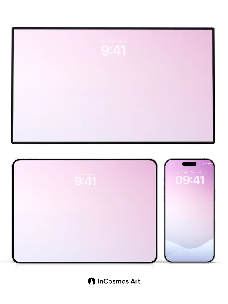 Lavender Hush Wallpaper with Soft Peaks