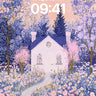 Whispering Bloom Wallpaper with Starlight Path wallpaper for iPhone, iPad & Mac