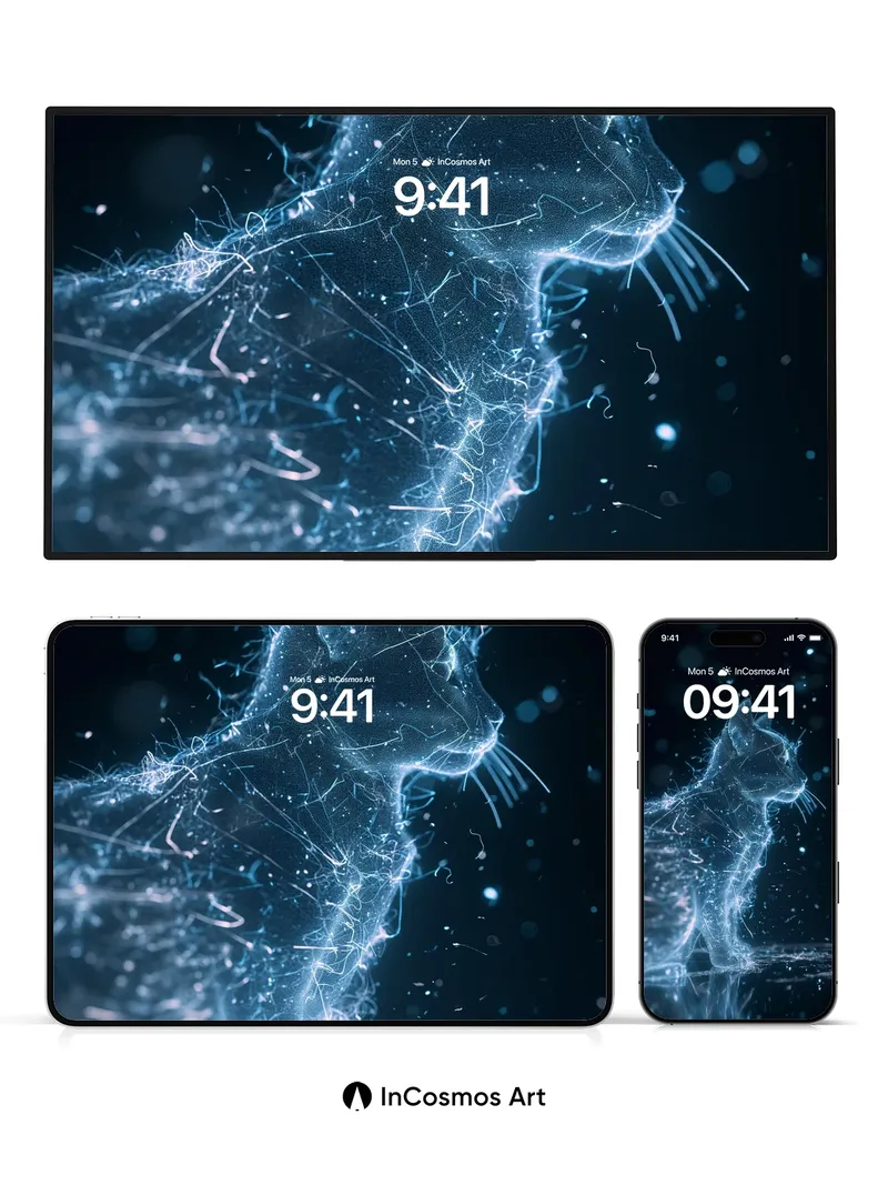 Electrostatic Whisker Wallpaper with Cosmic Static