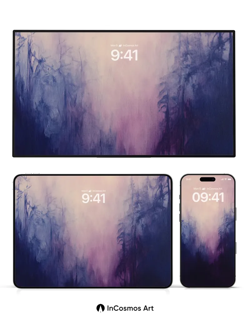 Mystic Veil Wallpaper with Whispering Trees