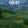 Serenity Ridge Wallpaper with Rain-Kissed Pagoda wallpaper for iPhone, iPad & Mac