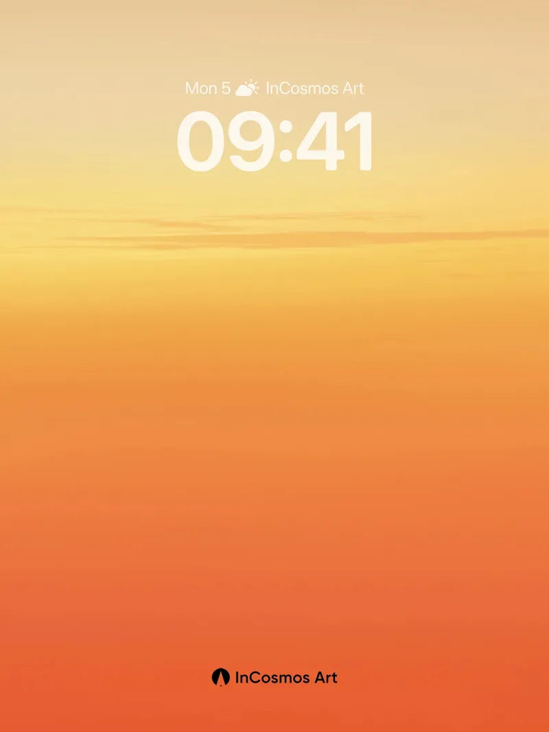 Golden Hush Gradient Wallpaper with Sunset Depth