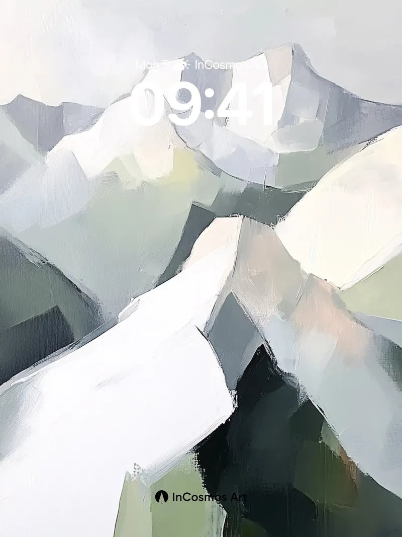 Serenity Peaks Wallpaper with Frozen Light