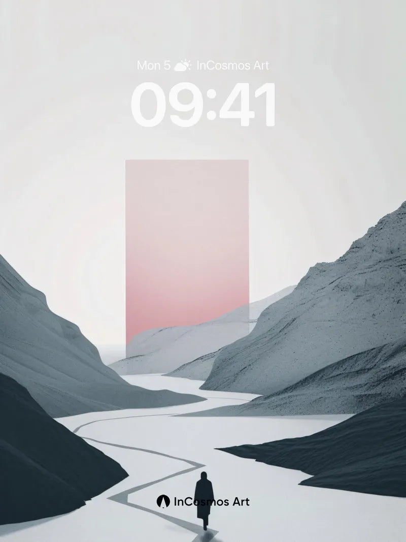 Surreal Silence Wallpaper with Pink Portal