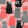 Whimsical Feline Wallpaper with Textured Fur wallpaper for iPhone, iPad & Mac