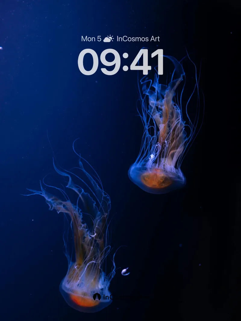 Luminous Drift Wallpaper with Ethereal Tendrils