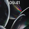 Luminous Void Wallpaper with Rainbow Glass Veins wallpaper for iPhone, iPad & Mac