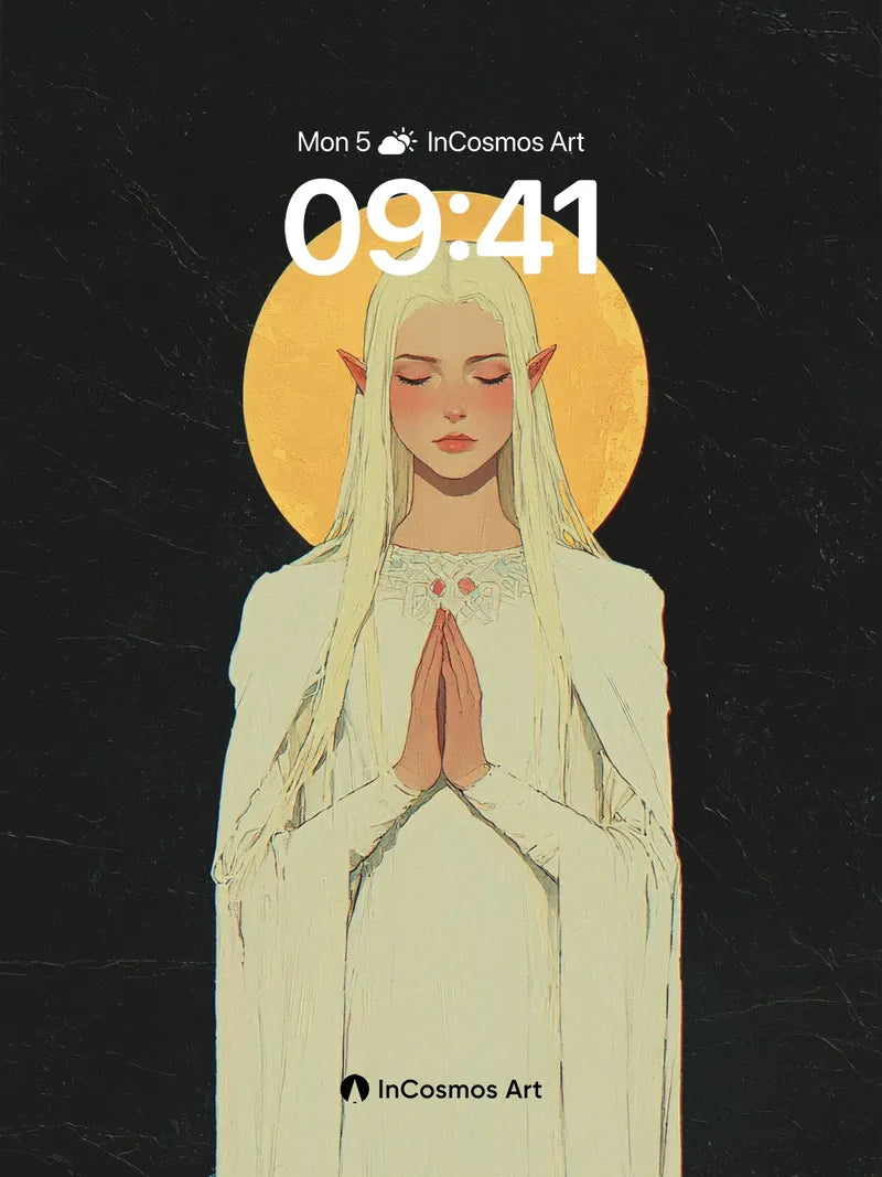 Serene Halo Wallpaper with Ethereal Light