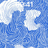 Cerulean Wave Wallpaper with Hokusai Echoes wallpaper for iPhone, iPad & Mac