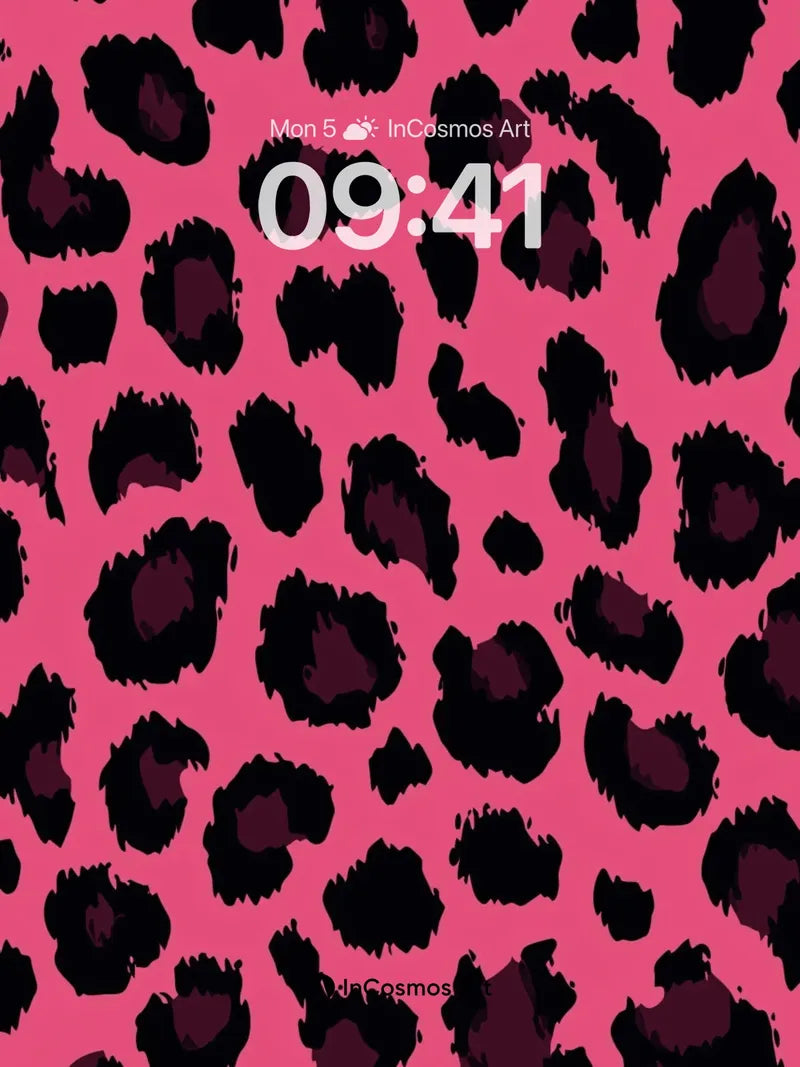 Fierce Fuchsia Leopard Wallpaper with Wild Contrast