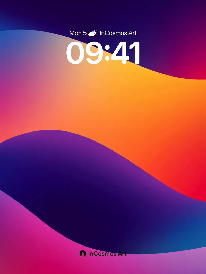 Neon Mirage Wallpaper with Liquid Light