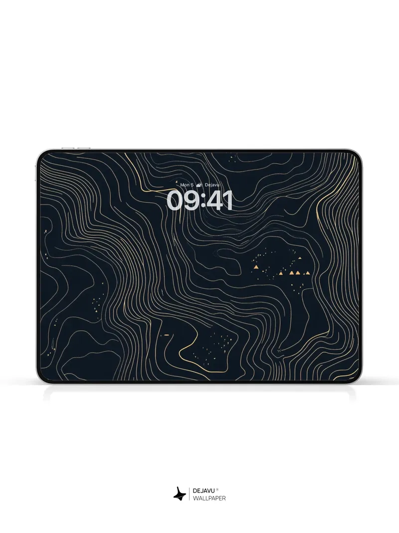 Elegant Topographic Lines Wallpaper 8K For Phone