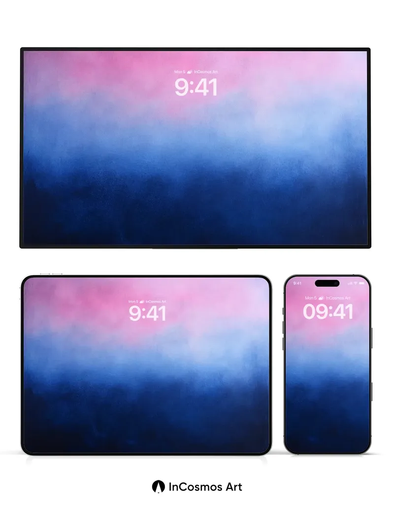 Hushed Horizon Wallpaper with Ethereal Gradient