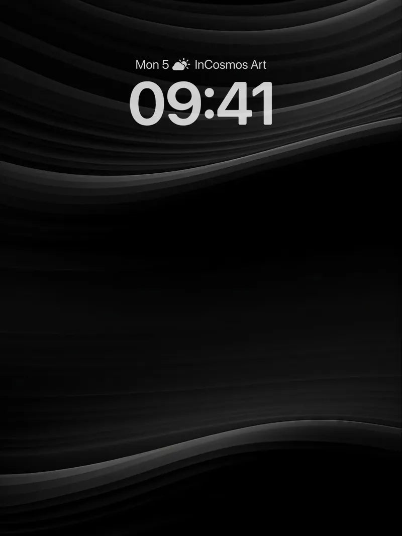 Silken Void Wallpaper with Floating Light Trails