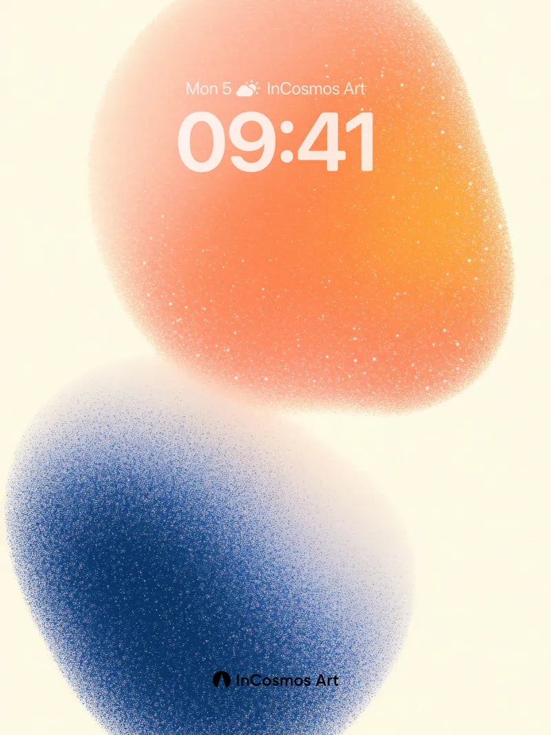 Soft Hush Gradient Wallpaper with Speckled Light