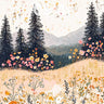 Whispering Meadow Wallpaper with Floating Petals wallpaper for iPhone, iPad & Mac