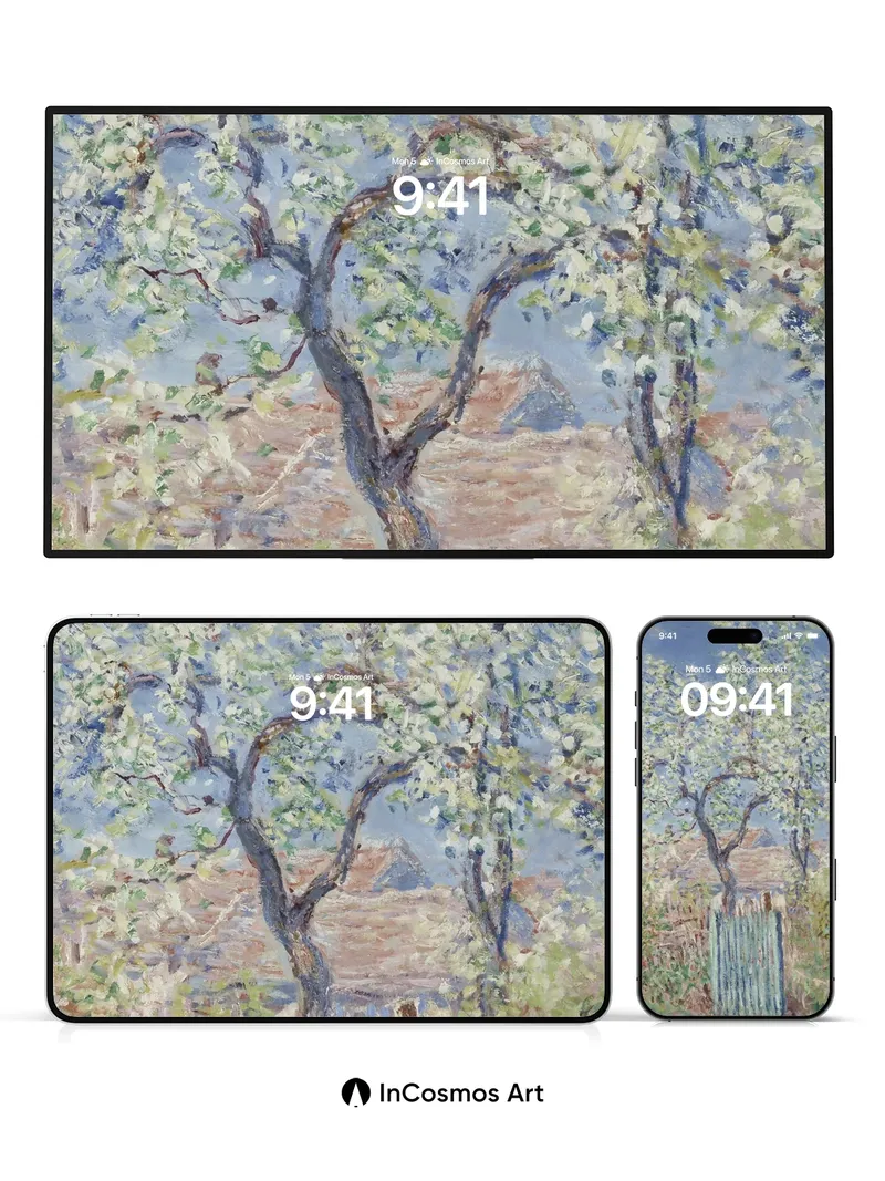 Whispering Canopy Wallpaper with Dappled Light