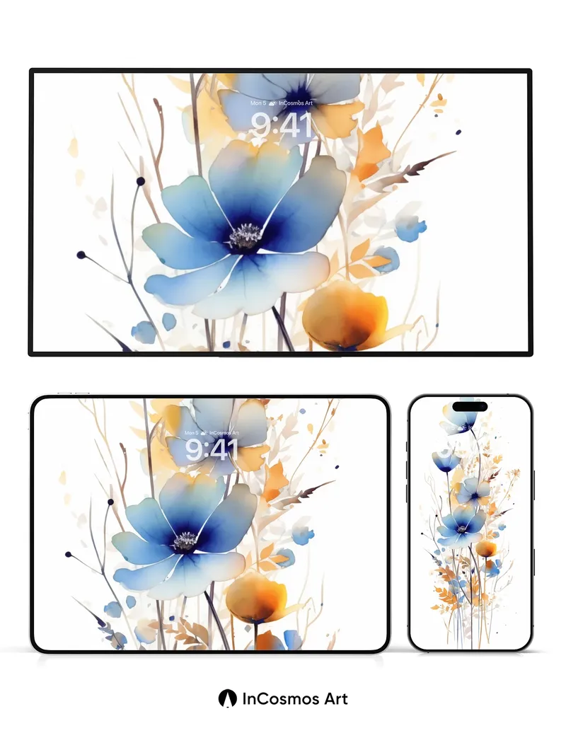 Serene Bloom Wallpaper with Ethereal Hues