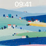 Serene Pastel Hills Wallpaper wallpaper for iPhone, iPad & Mac