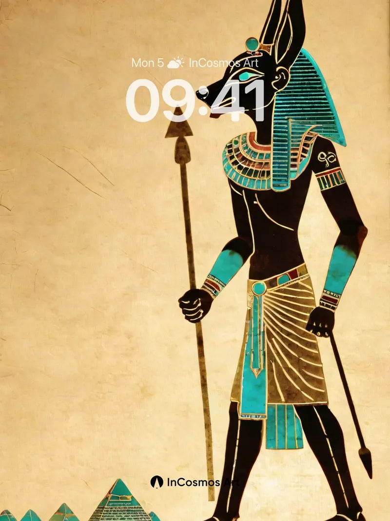 Sacred Silence Wallpaper with Anubis Echo wallpaper for iPhone, iPad & Mac