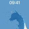 Ethereal Oceanic Surge Wallpaper with Gradient Flow wallpaper for iPhone, iPad & Mac