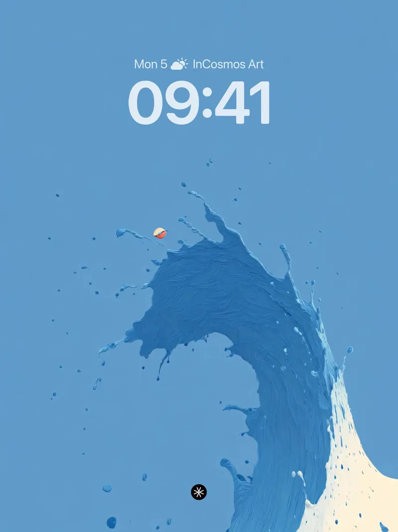 Ethereal Oceanic Surge Wallpaper with Gradient Flow