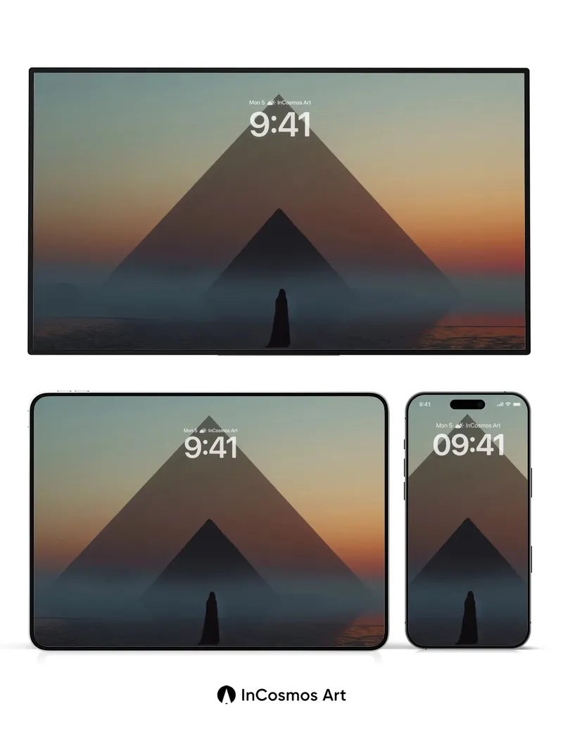 Serenity Pyramid Wallpaper with Mist Veil