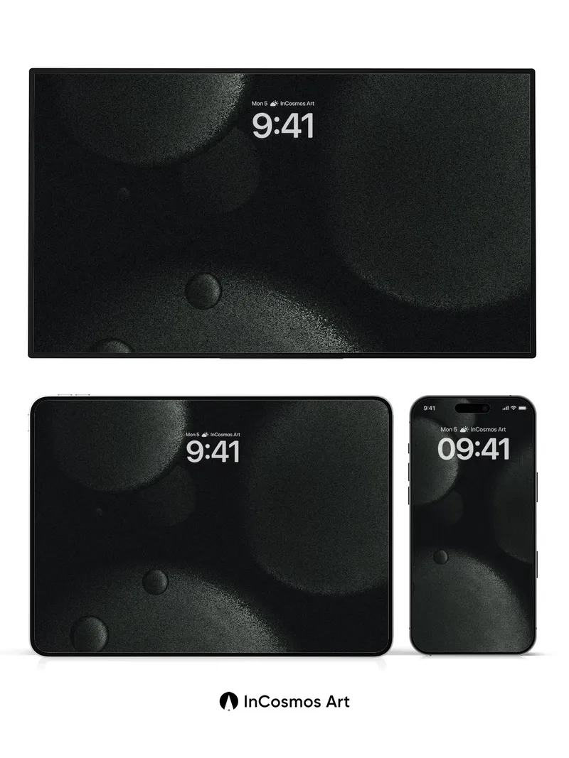 Midnight Sphere Wallpaper with Subtle Light Drift