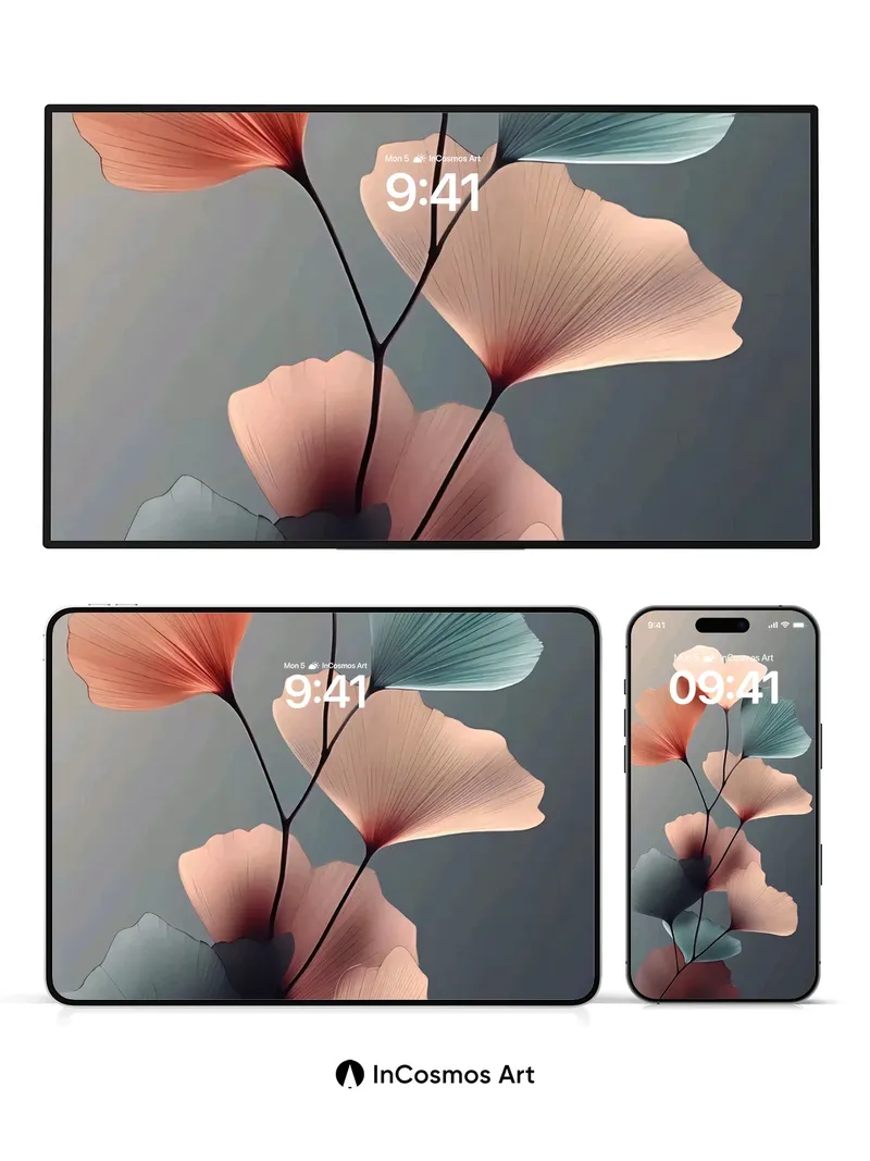 Serene Ginkgo Wallpaper with Ethereal Hues