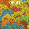Swirling Rainbow Cloud Wallpaper with Psychedelic Depth wallpaper for iPhone, iPad & Mac