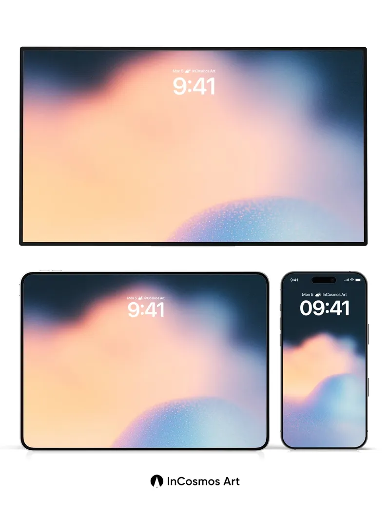 Serenity Haze Wallpaper with Ethereal Light Veils