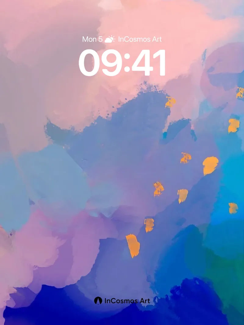 Whispering Hues Wallpaper with Golden Flecks