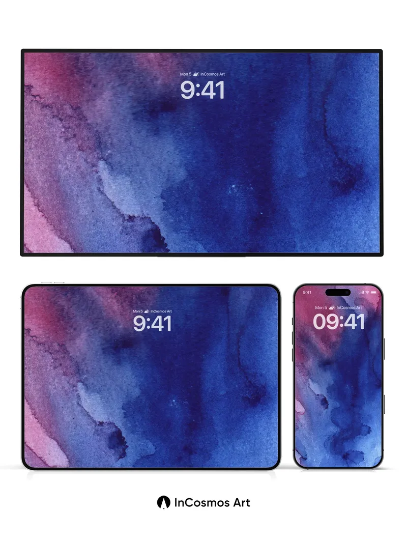 Velvet Abyss Wallpaper with Cosmic Bleed