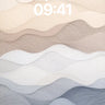Serenity Wave Wallpaper with Textured Hues wallpaper for iPhone, iPad & Mac