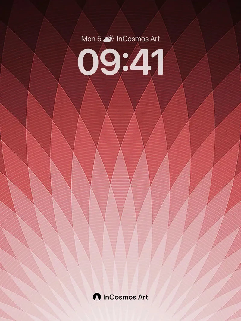 Radiant Geometry Wallpaper with Sunburst Gradient