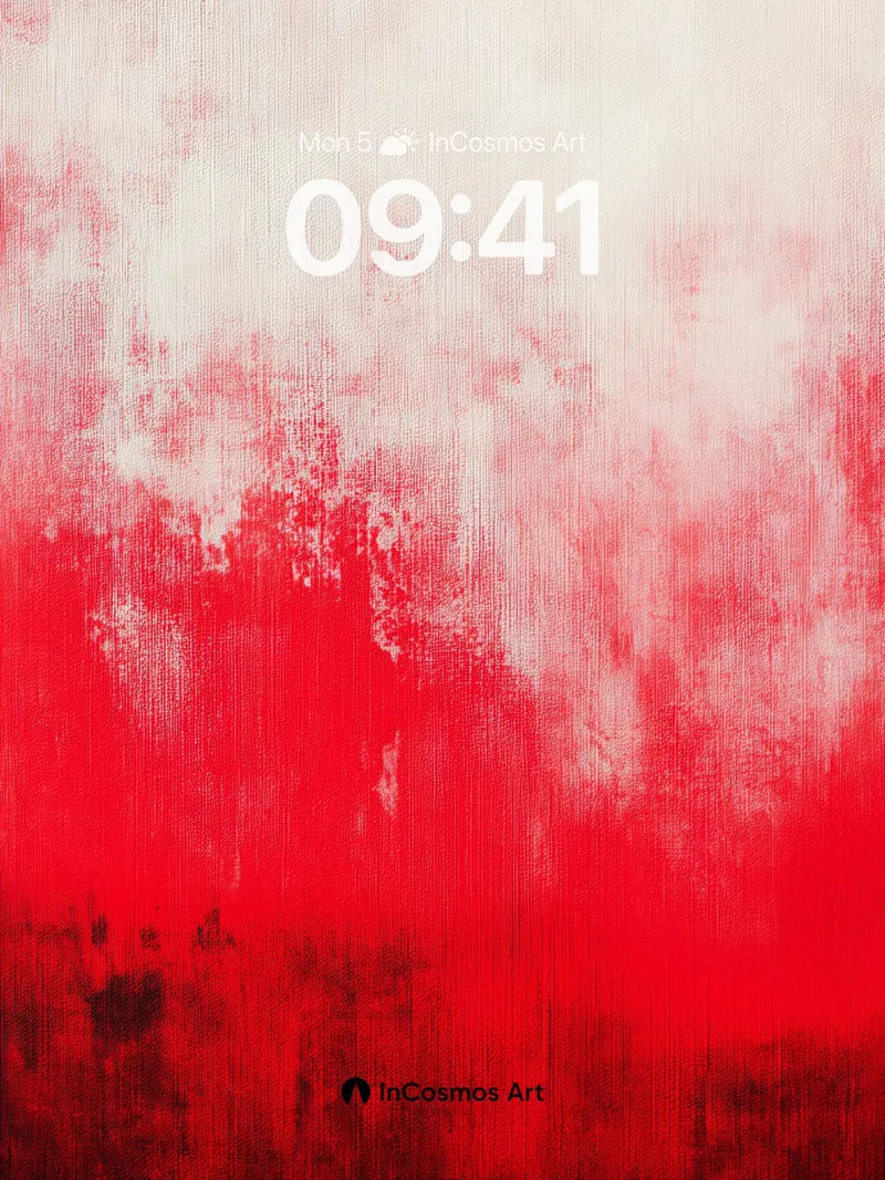 Burning Horizon Wallpaper with Faded Texture