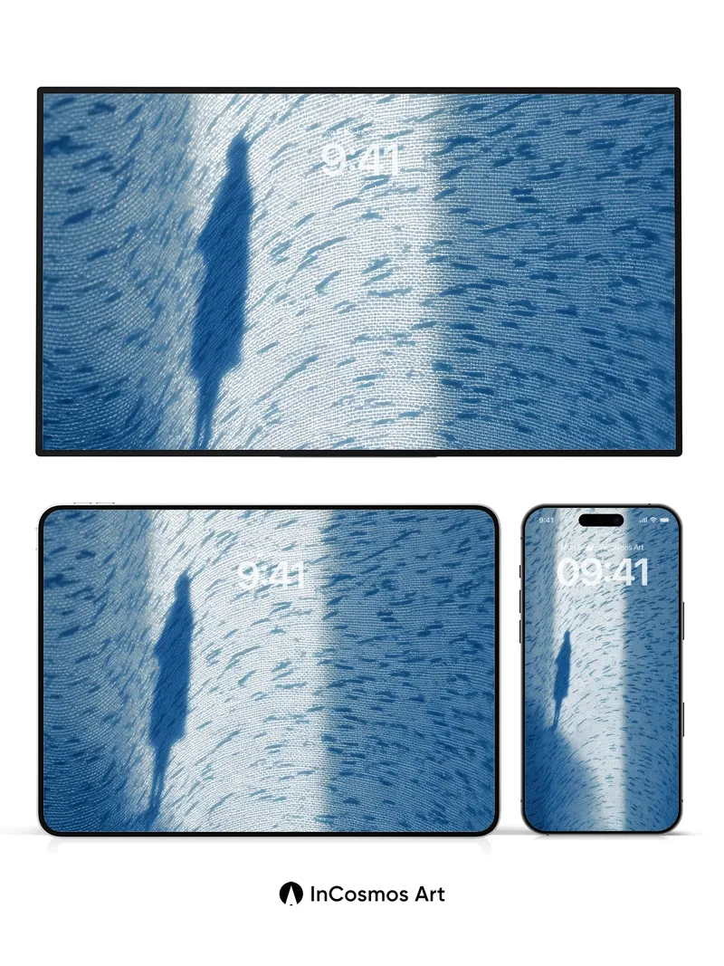 Shadow Whisper Wallpaper with Textured Light