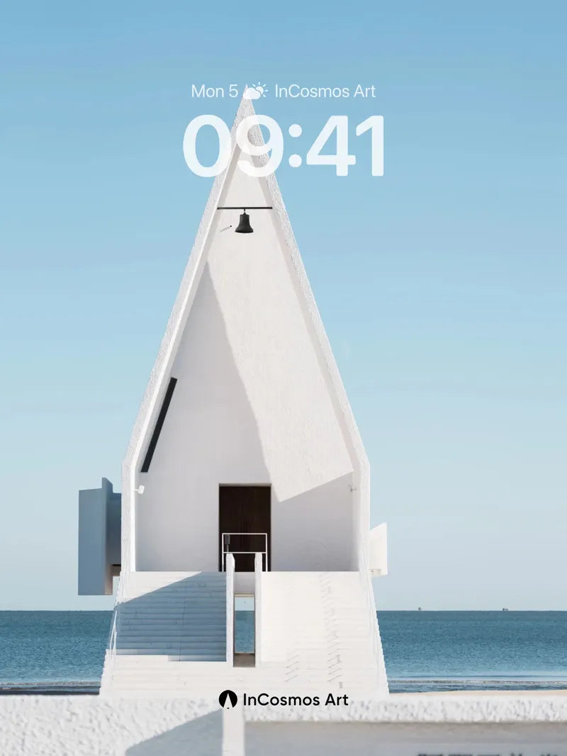 Serenity Spire Wallpaper with Coastal Light