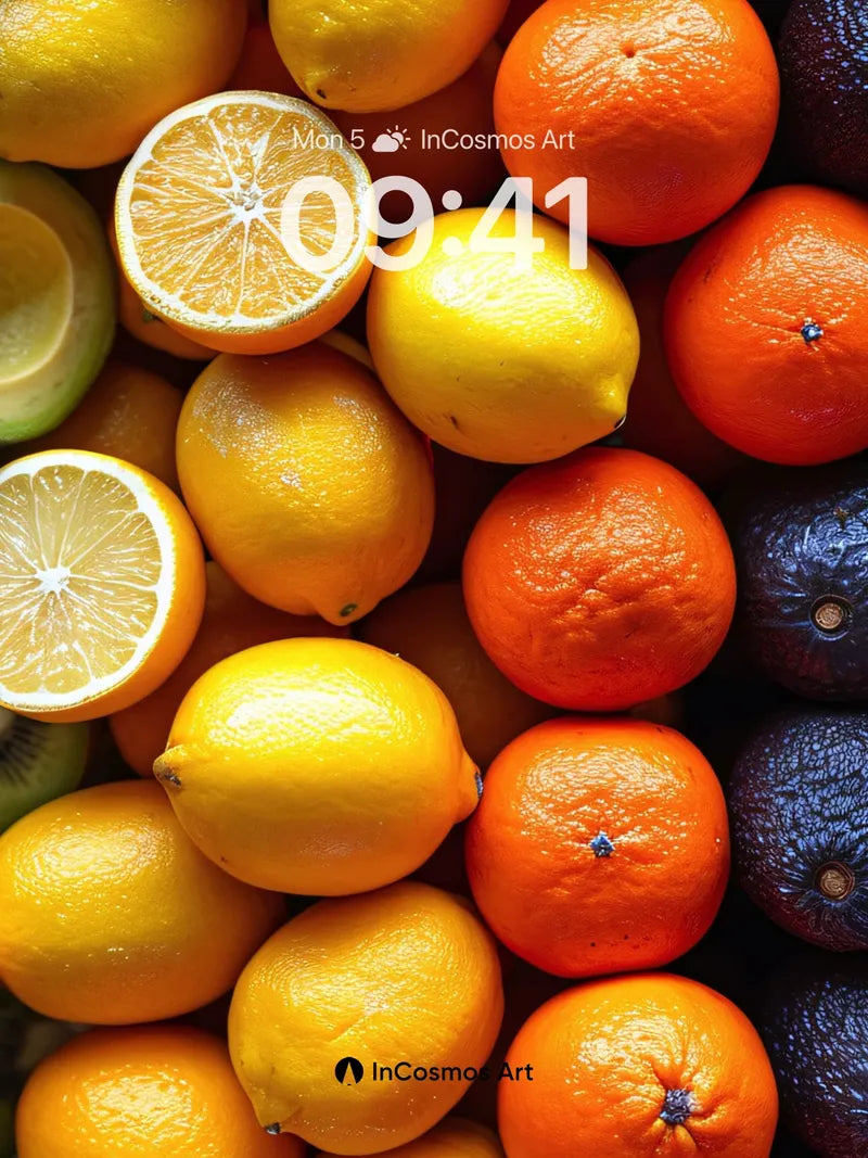 Citrus Sunlight Wallpaper with Juicy Depth