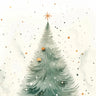 Serene Snowfall Wallpaper with Golden Starlight wallpaper for iPhone, iPad & Mac