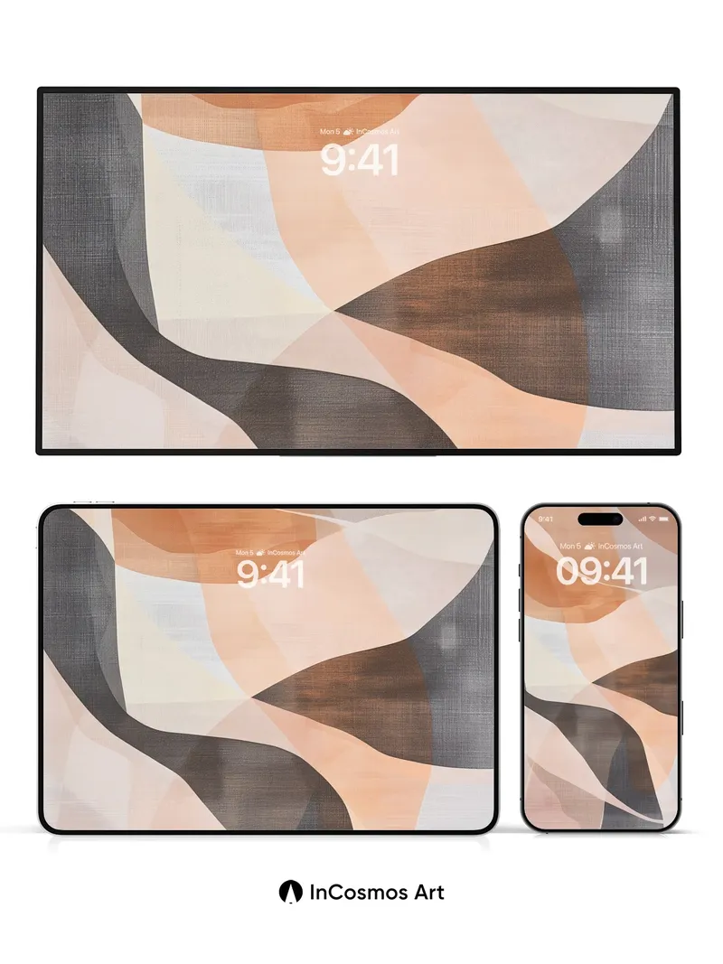 Satin Drift Wallpaper with Whispering Curves