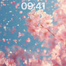 Soft Pink Petal Drift Wallpaper in Spring Haze wallpaper for iPhone, iPad & Mac