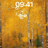 Golden Hush Wallpaper with Whispering Leaves wallpaper for iPhone, iPad & Mac