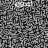 Ink Labyrinth Wallpaper with Twisting Lines wallpaper for iPhone, iPad & Mac