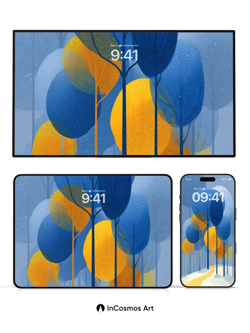 Serenity Sphere Wallpaper with Starlit Canopy